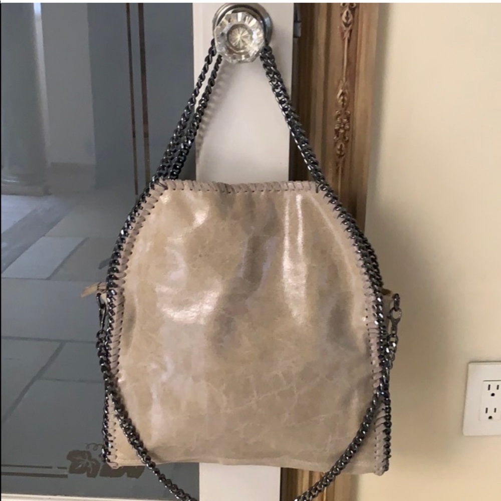 Genuine tan leather new bag